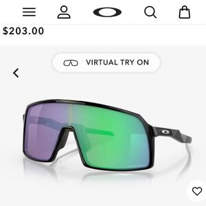 Oakley Shield Sunglasses - Black Frame with Green/Purple Prizm Lenses
